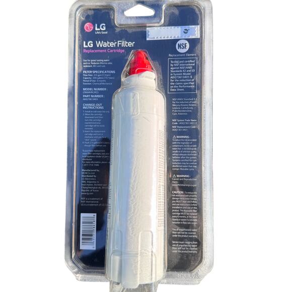 1 PACK GENUINE OEM LG LT800P ADQ73613403 Water Filter Replacement - Picture 2 of 6